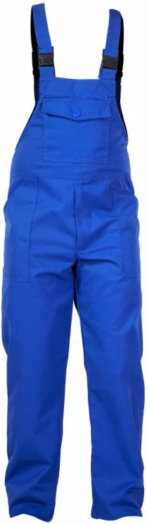 Set veshje saldimi Lahti Pro L4140723, madhësi L, antistatike, nivel mbrojtjeje B1, blu, set 2 copë (xhaketë + pantallona me pjesë gjoksi)