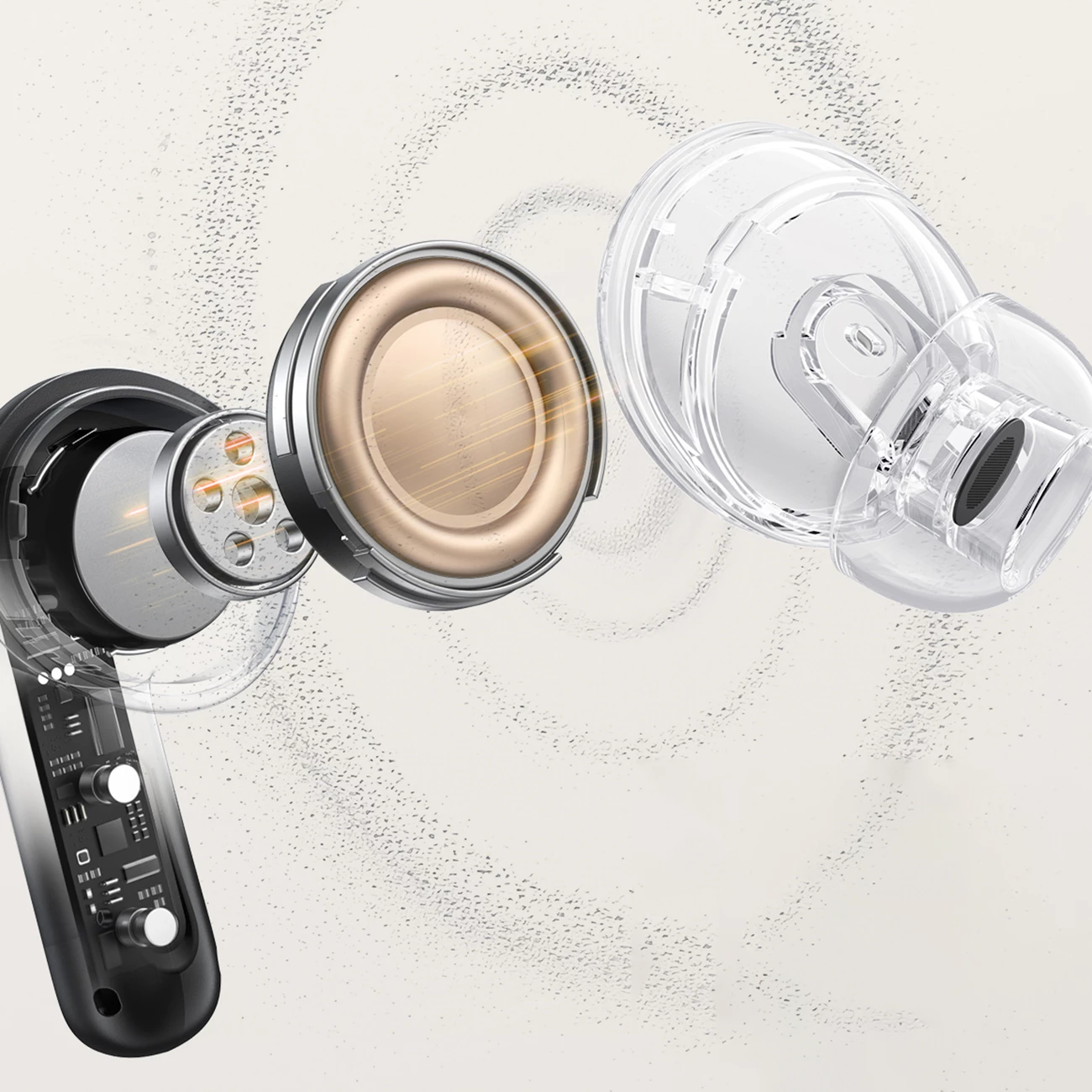 Kufje TWS QCY MeloBuds N20, ANC hibrid 50 dB, Bluetooth 6.0, deri 40 orë, IPX4, e zezë, me kuti karikimi
