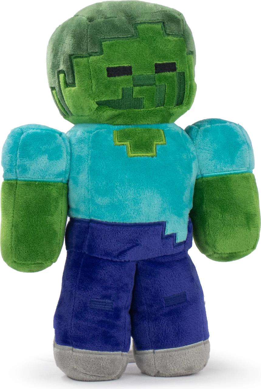 Pellush Barrado Minecraft Zombie 30 cm, jeshil/kaltër
