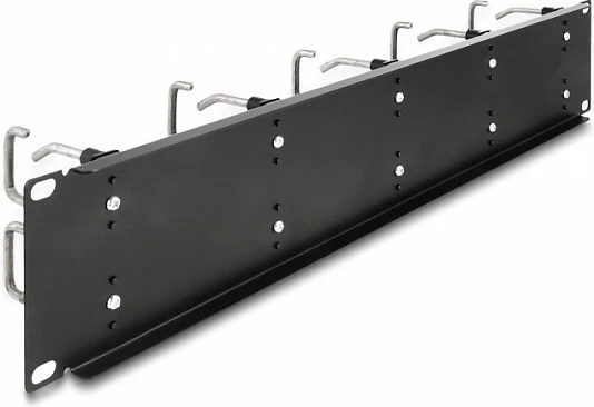 Panel menaxhimi kabllove DeLOCK 19", 2U, 10 grepa metalik, i zi
