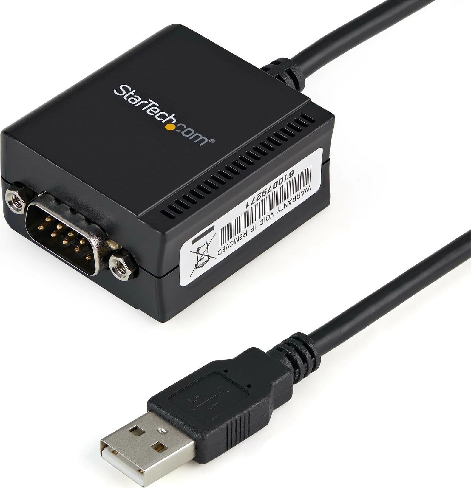 Kabllo adapter USB në Serial RS232 StarTech ICUSB2321F, DB9, USB 2.0 A, 0.2 m, i zi