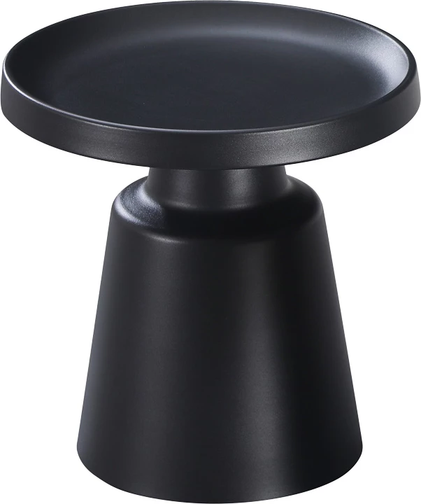 Tavolinë anësore Ginoze, metal i zi, 50x48.5cm