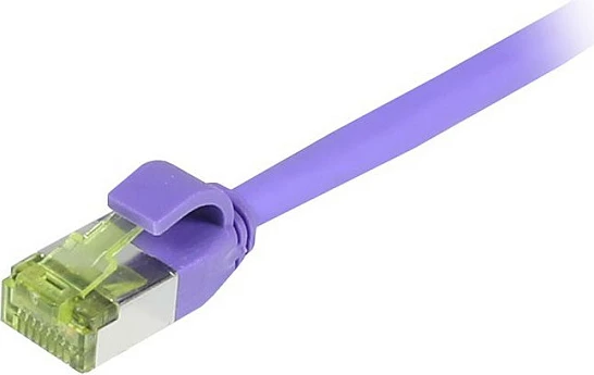 Kabllo rrjeti Synergy21 RJ45 CAT6A 0.15m 500MHz, S/FTP slim, lila