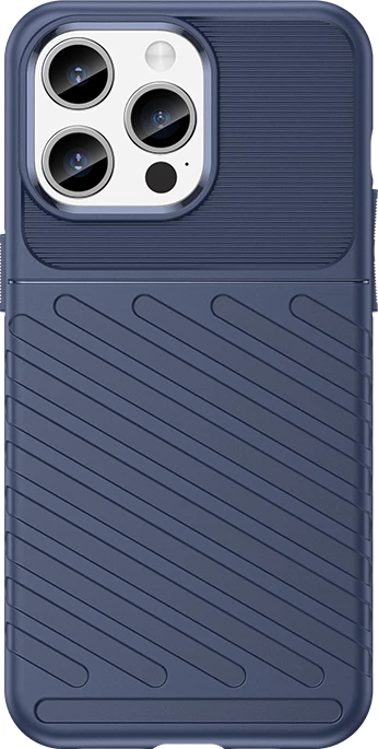 Mbështjellës Hurtel Thunder Case për iPhone 15 Pro Max, Kaltër