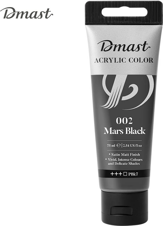 Deli Ngjyre Akril Dmast 75Ml Mars Black 1/12 C330-Mb