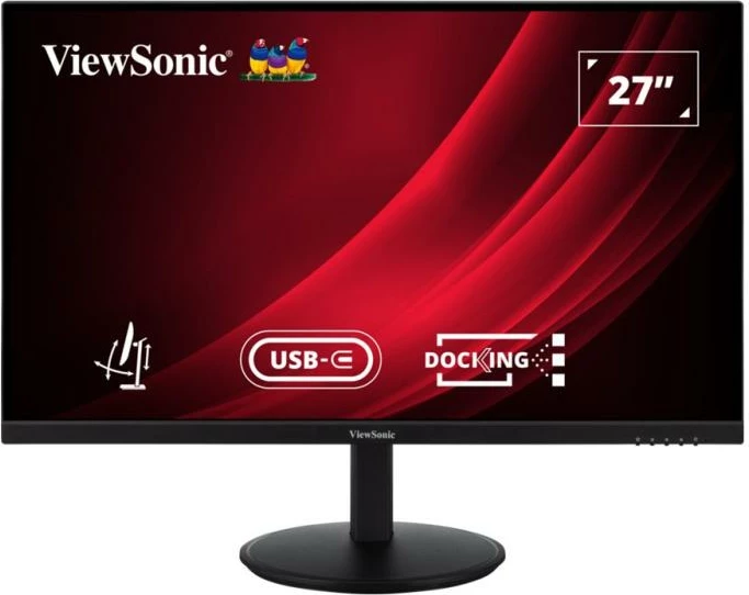Monitor ViewSonic VG2709U-2K 27" QHD 100 Hz USB-C 100W, HDMI/DP, Ethernet, Hub USB, VESA, i zi