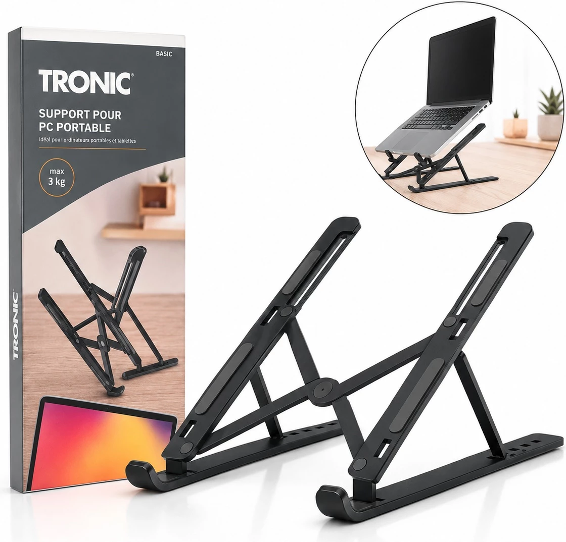 Mbajtëse Laptopi Ergonomike dhe e Palosshme Tronic (Max 3kg)