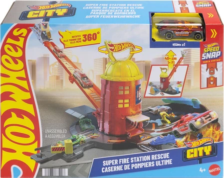 Hot Wheels City – Seti i lojës "Super Fire Station Rescue"