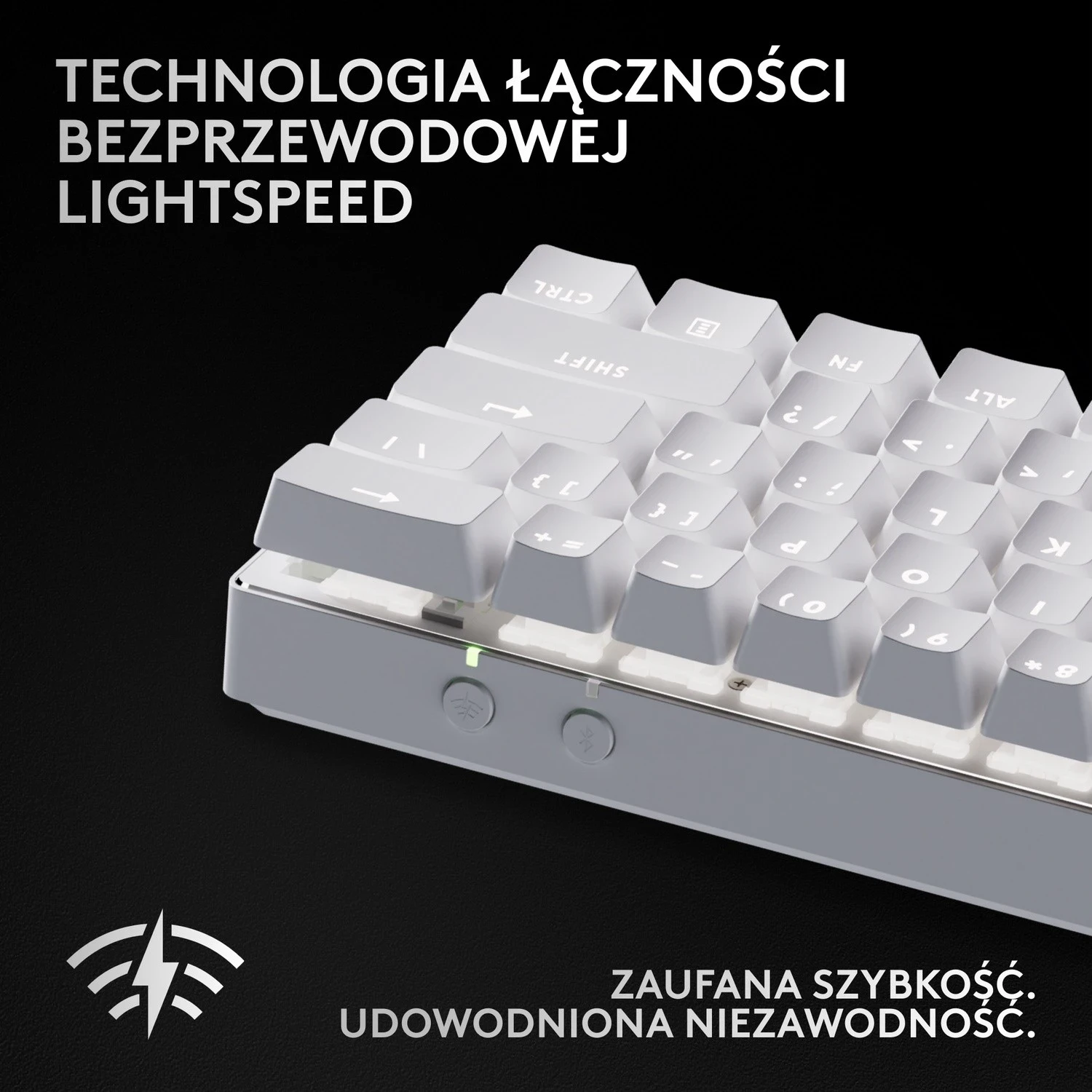 Tastierë Logitech G Pro X 60 Lightspeed, RGB, e bardhë