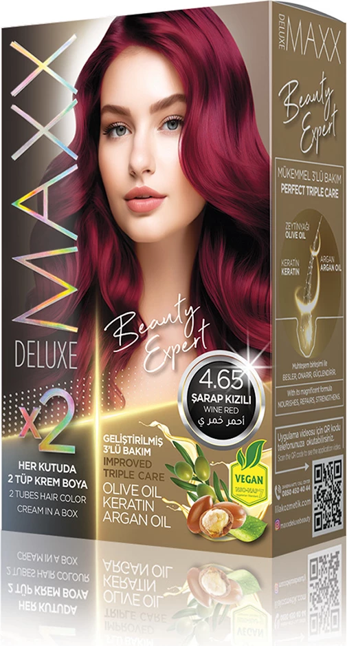 Ngjyrë për flokë SET B-EXPERT 4.65 Wine Red, 2 x 50 ml