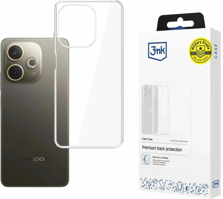 Kuti mbrojtëse për telefon 3mk Protection Clear Case Oppo A5 Pro 5G, transparente