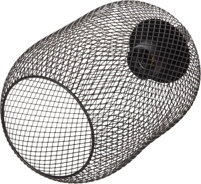 Llambë varëse tavani, 3 drita, rrjetë metali e zezë, FH4104, Φ24x123H cm