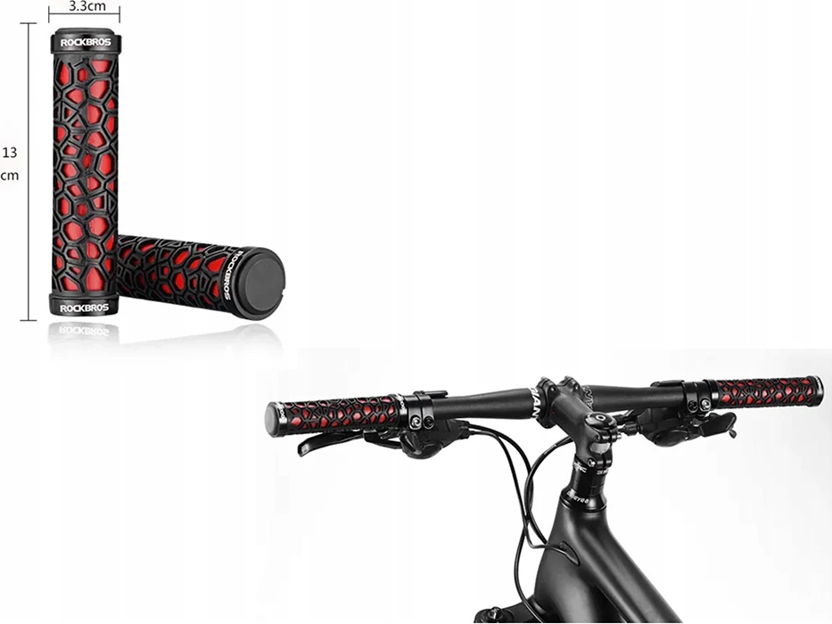 Doreza biçiklete Rockbros 2017-14ARD, e zezë dhe e kuqe