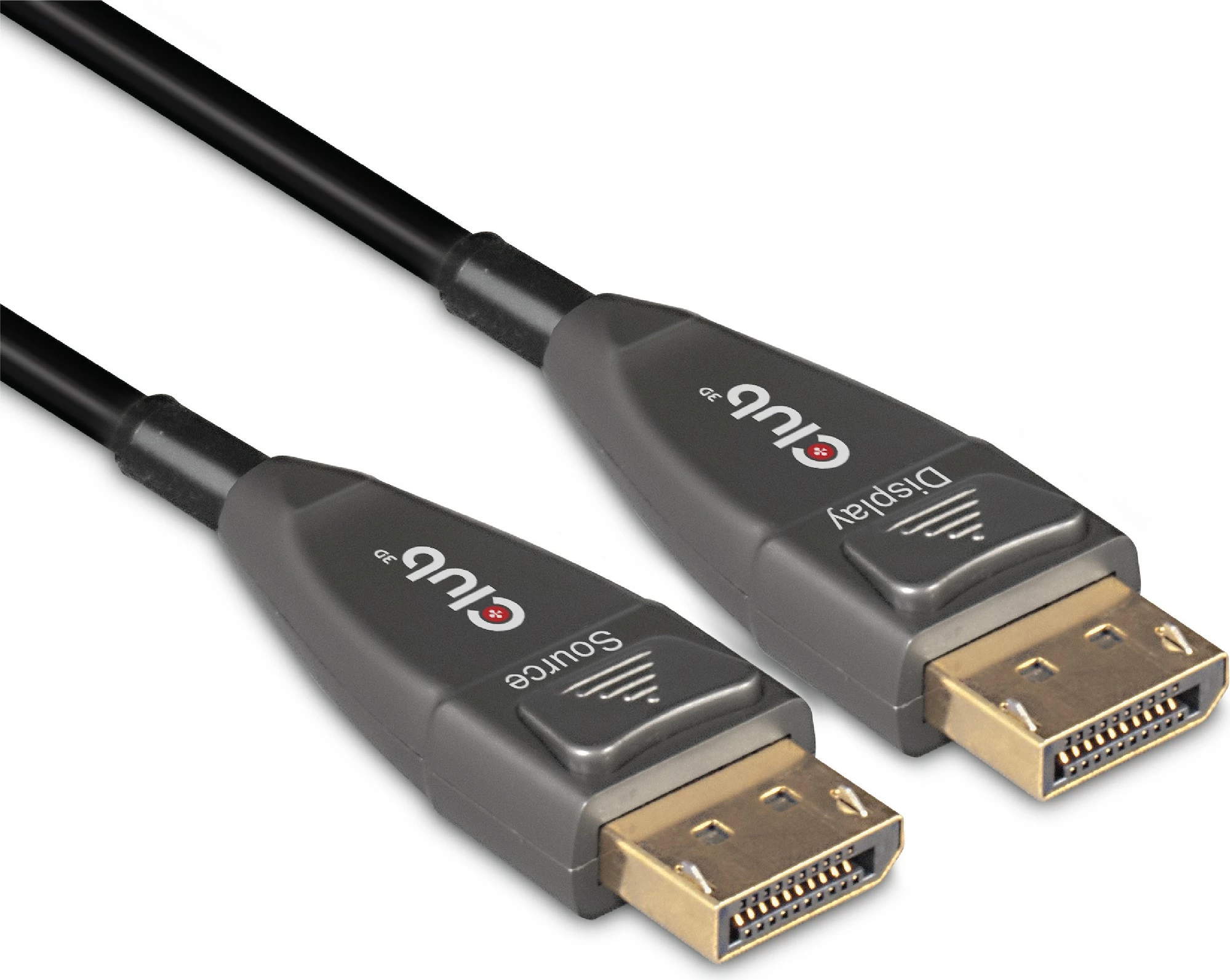 Kabllo DisplayPort Club3D 1.4, 20m, 4K120Hz, e zezë