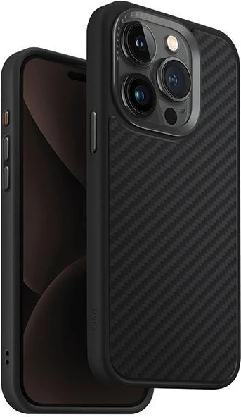 Mbështjellës UNIQ Keva Magclick për iPhone 15 Pro, i zi