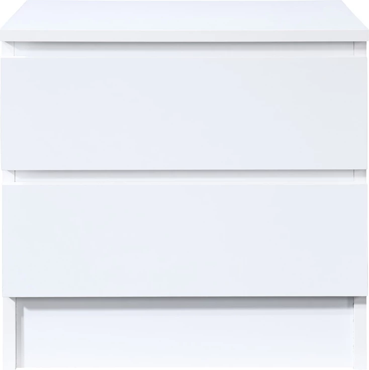 Komodinë POLO me 2 sirtarë, e bardhë, 45x35.5x45