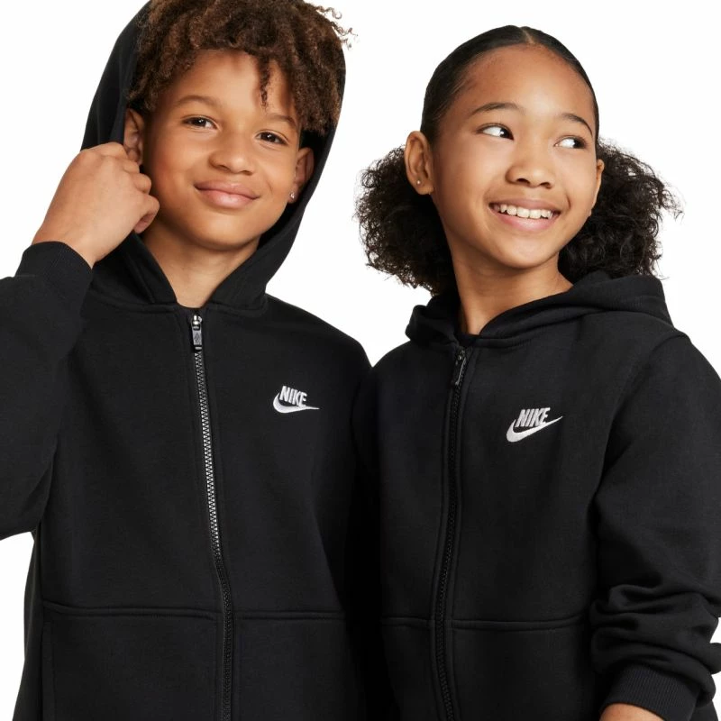 Duks për fëmijë Nike Sportswear Club Fleece FD3004 010, i zi [Madhësia: S]