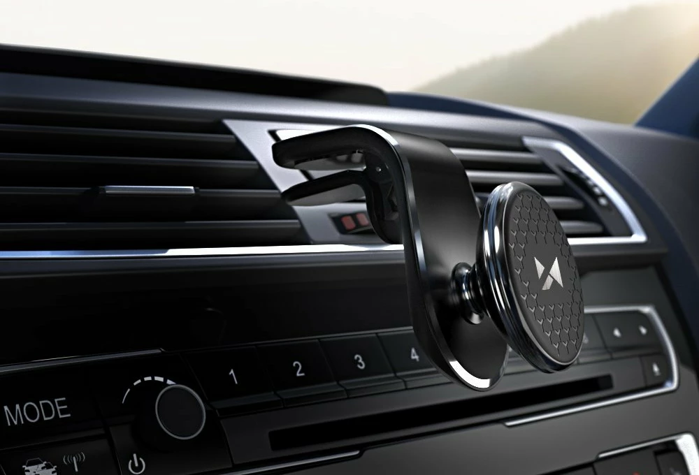 Mbajtës magnetik për veturë Wozinsky WMH-03, për grilë, i zi