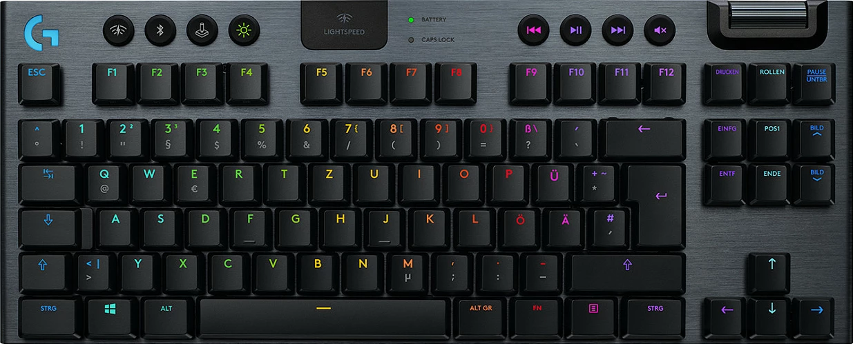 Tastierë mekanike Logitech G G915 TKL, Wireless, RGB, GL Tactile, Carbon