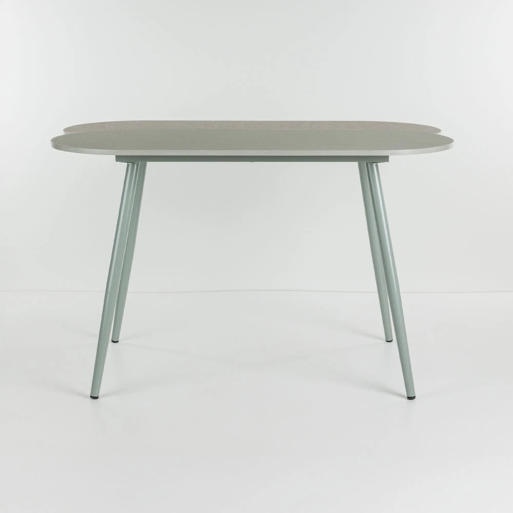 Tavolinë me karrige italiane, 4+1, ngjyrë gri-gur, 120x75x75