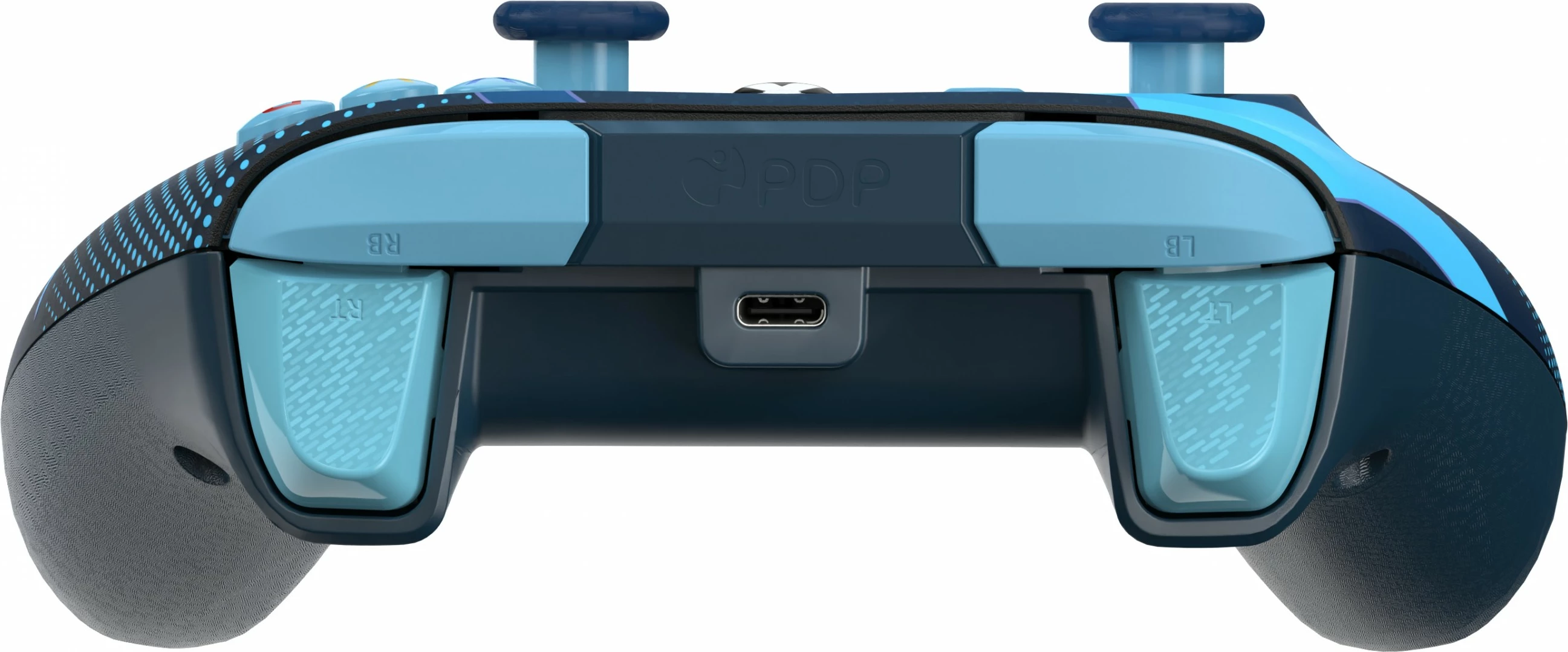 Gamepad PDP Rematch Blue Tide Glow, me kabllo, USB Type-C, për Xbox/PC, blu