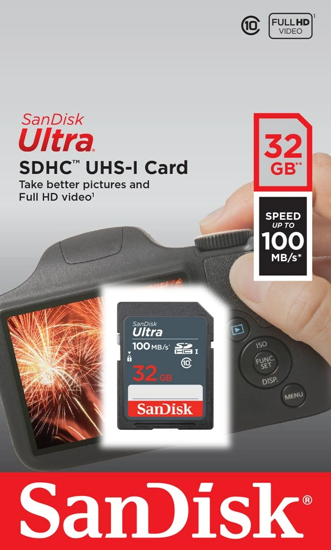 Kartë memorie SanDisk Ultra SDHC, 32GB 