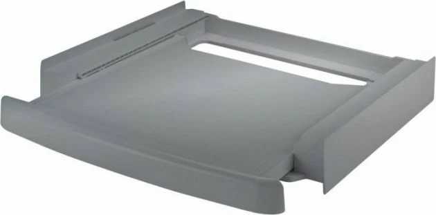 Lidhës lavatriçe-tharëse Whirlpool SKS101S, universal, me raft tërheqës, Argjend