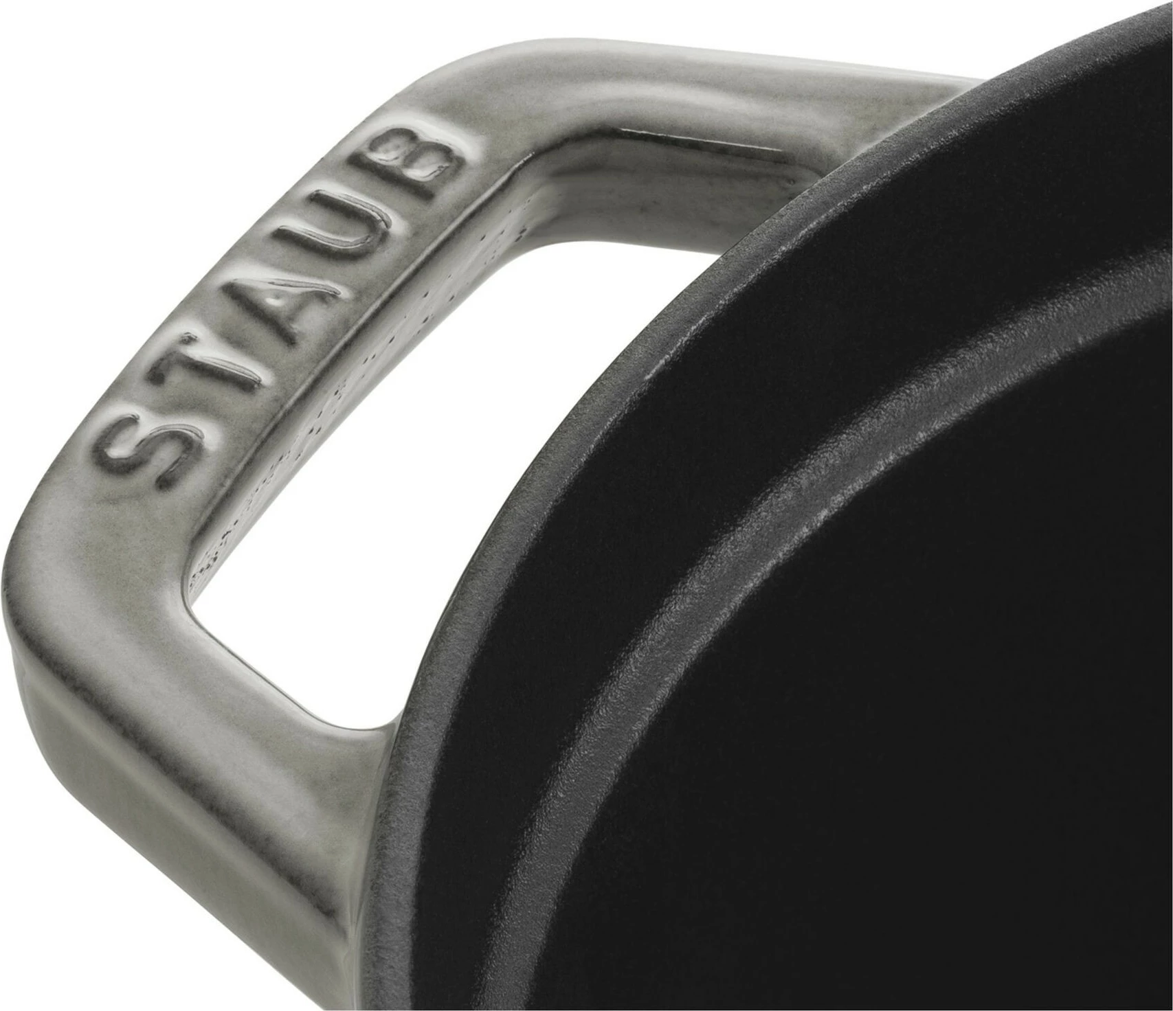 Tenxhere gize Staub La Cocotte 29cm, emajl, gri