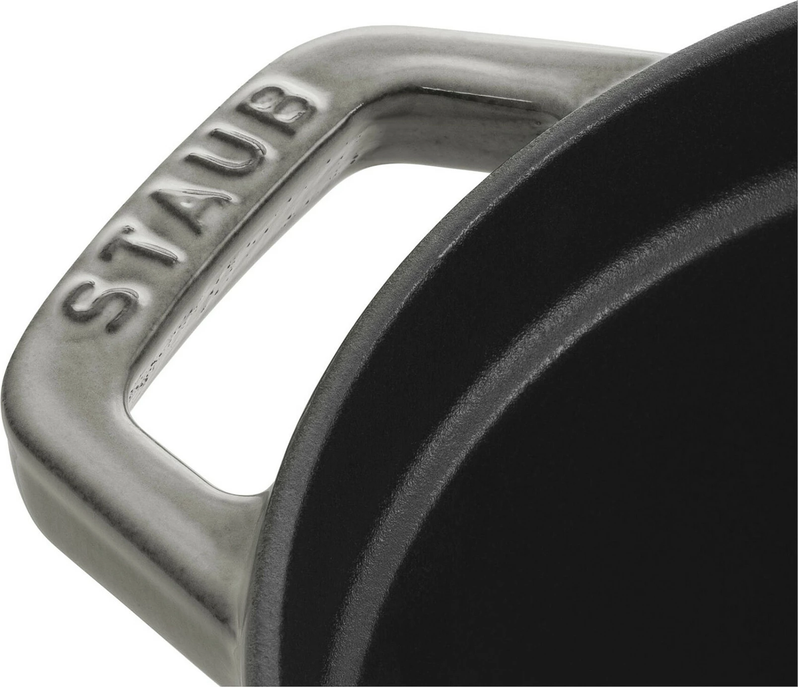 Tenxhere gize Staub La Cocotte 29cm, emajl, gri
