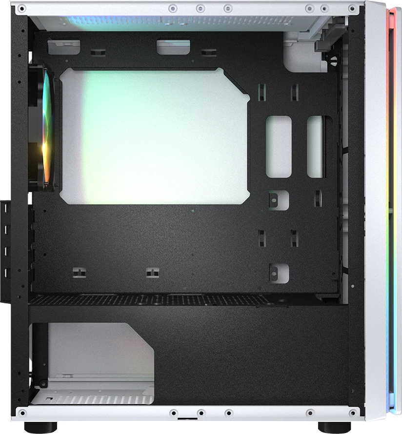 Kasë COUGAR Purity RGB Mini Tower për Micro-ATX/Mini-ITX, xham i temperuar, RGB, e bardhë
