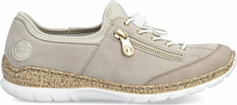 Këpucë lëkure për femra Rieker, bezhë