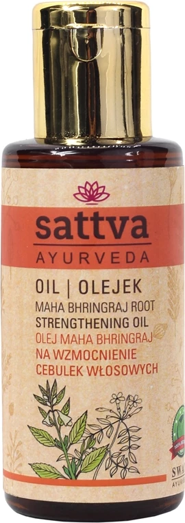 Vaj për flokë Sattva Ayurveda Maha Bhringraj Strengthening Oil për femra 100ml