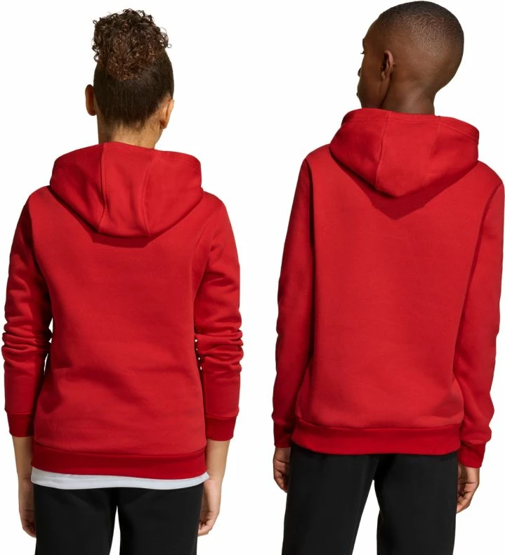 Duks për fëmijë adidas Entrada 26 Hoody, i kuq