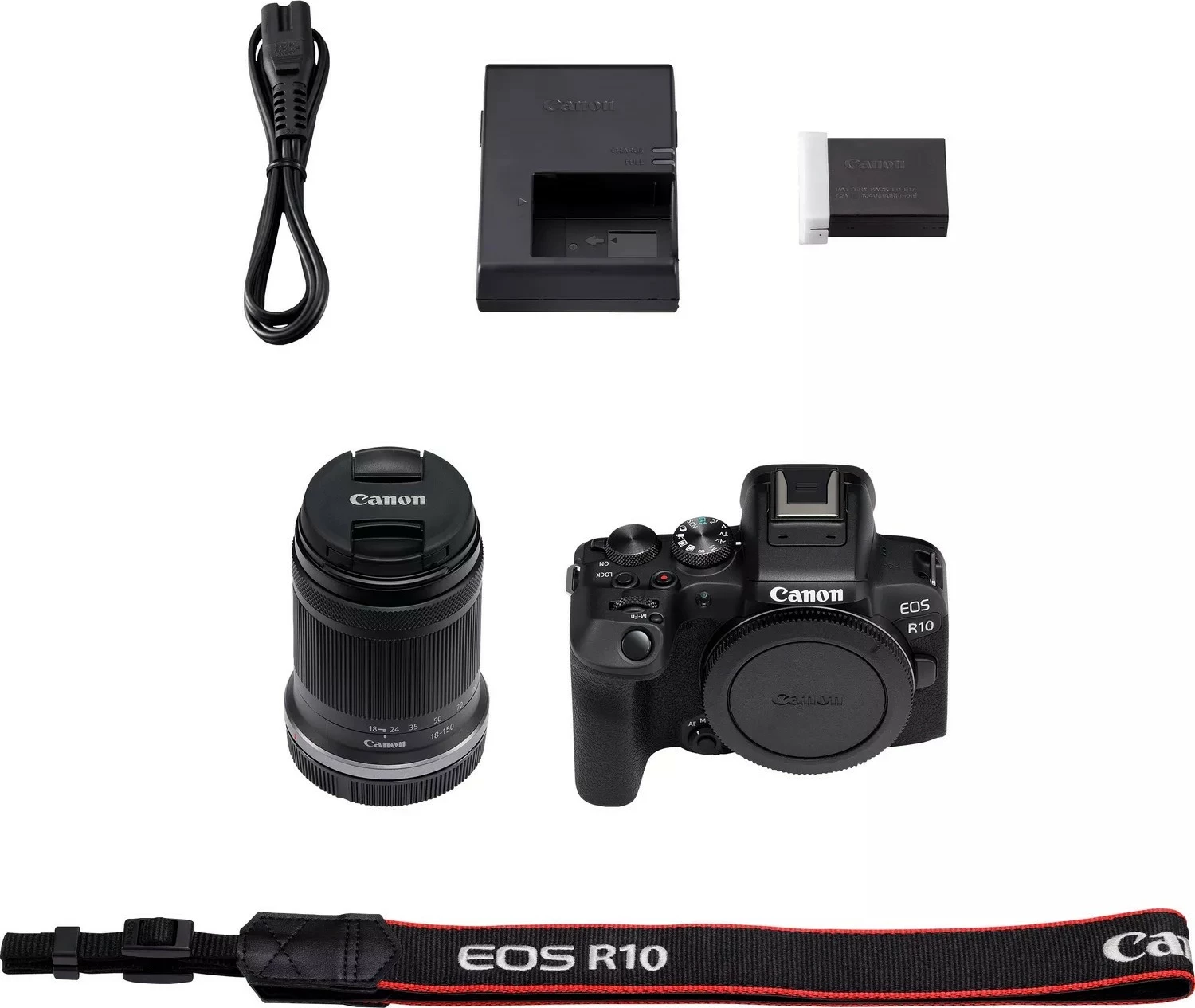 Kamerë Canon EOS R10 + RF-S 18-150mm, e zezë