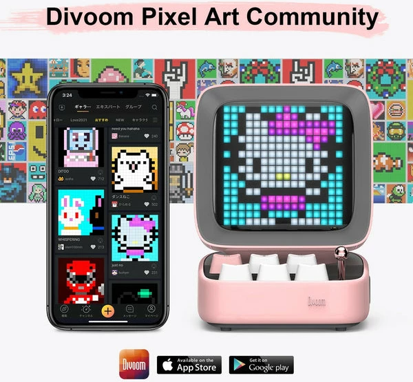 Altoparlant DIVOOM DitooPro (Pembe)