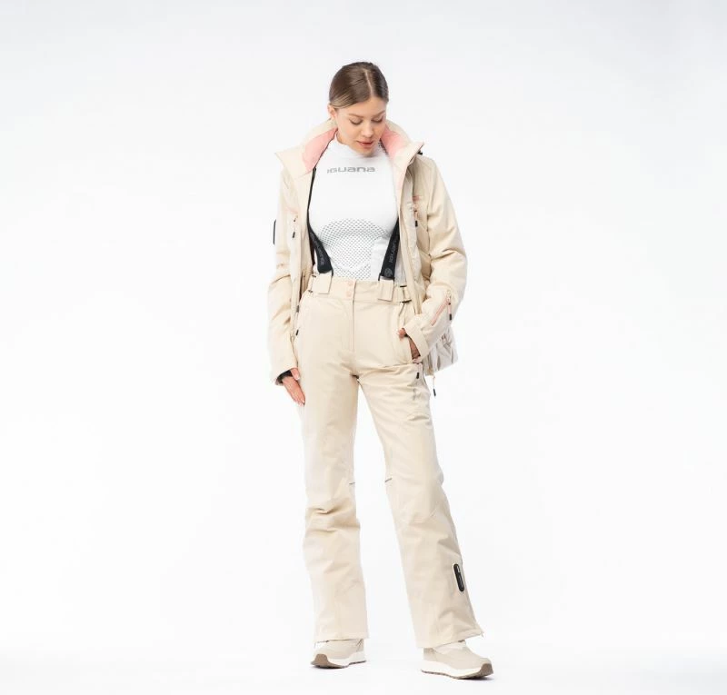 Pantallona sportive për femra Iguana, bezhë