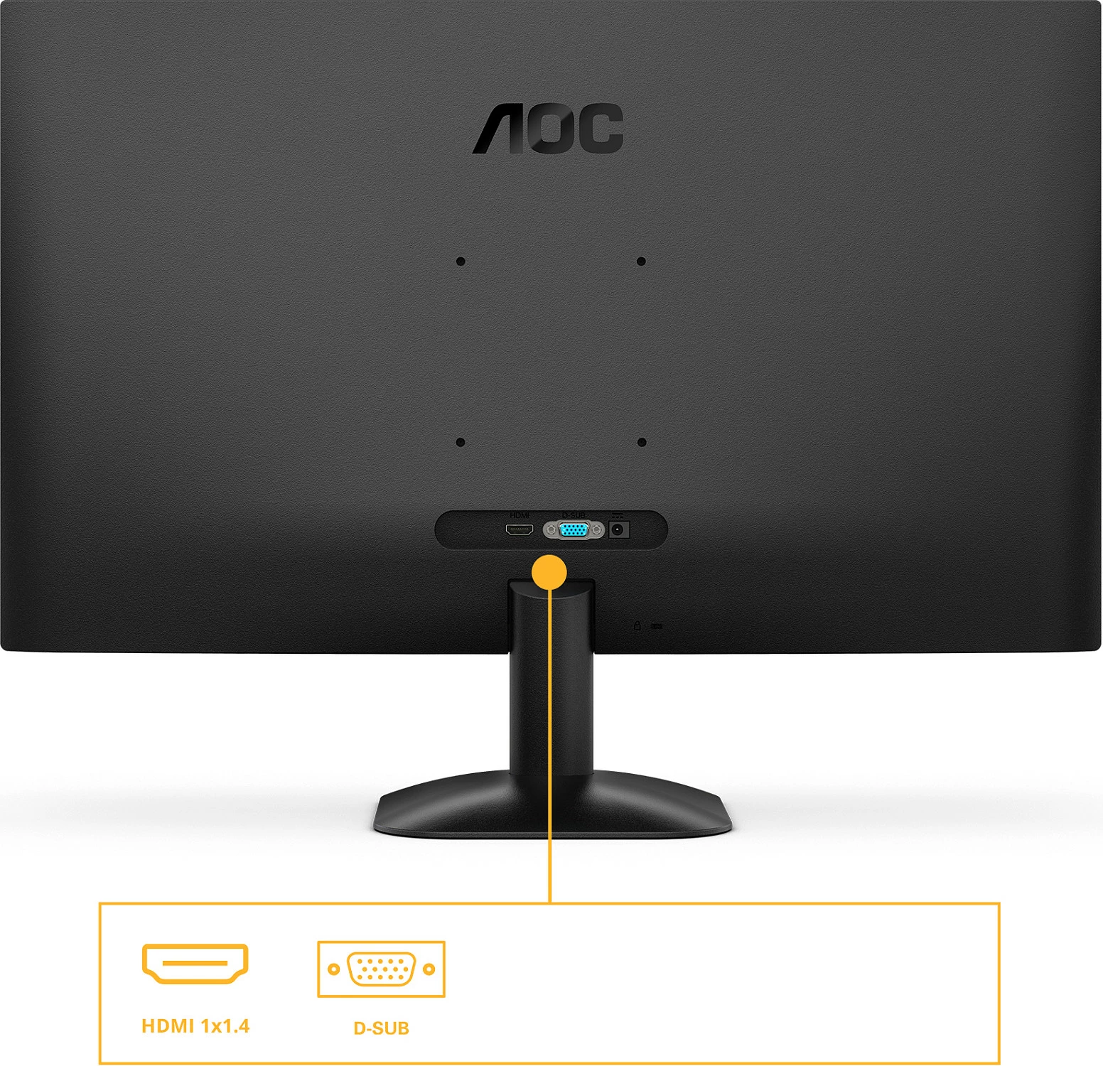 Monitor AOC 24B35HM2, 23.8", FHD, 100Hz, 1ms MPRT, Adaptive Sync, pa kornizë, i zi