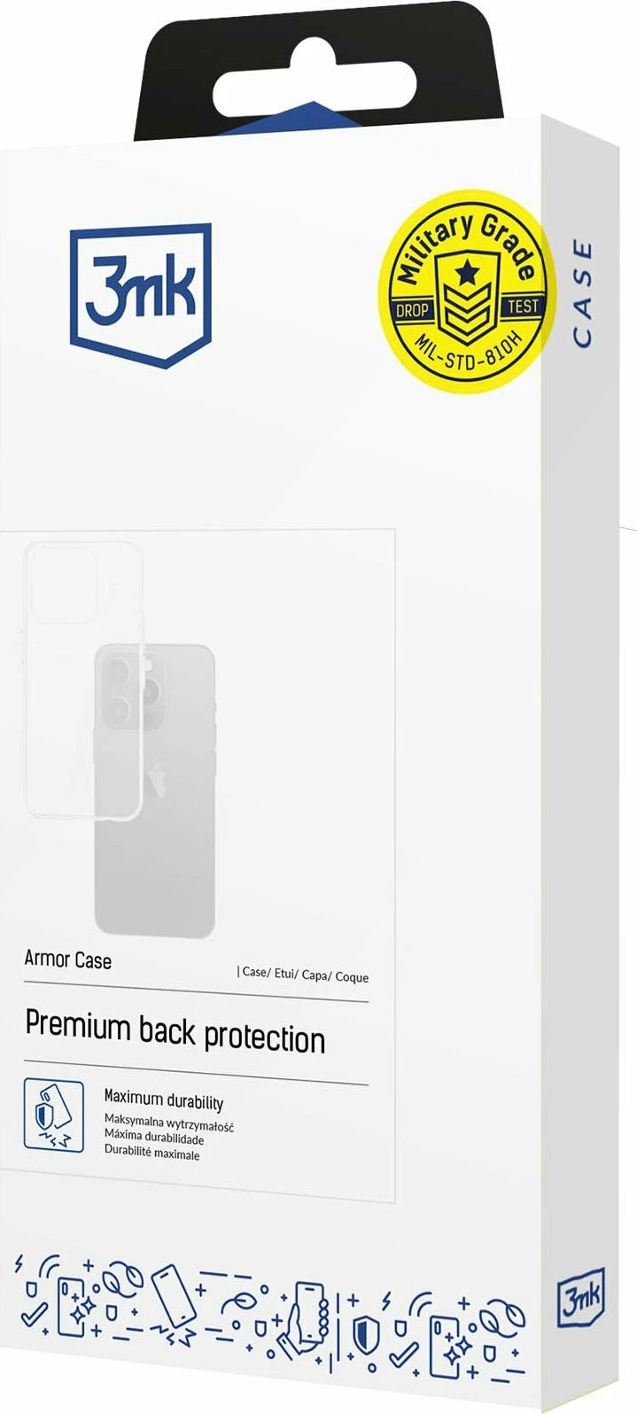 Mbështjellës 3MK Armor Case për Google Pixel 9A, plastik, i zi