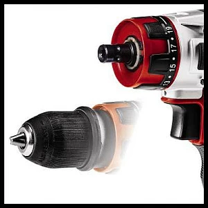 Trapan/vidator me bateri Einhell TE-CD 12/1 X-Li, 12V, 2Ah, kuqe/zi