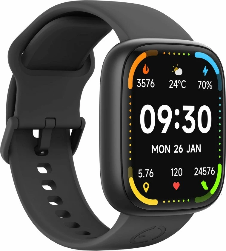 Smartwatch EcoWatch EW06, 1.83", Bluetooth, IP68, E zezë
