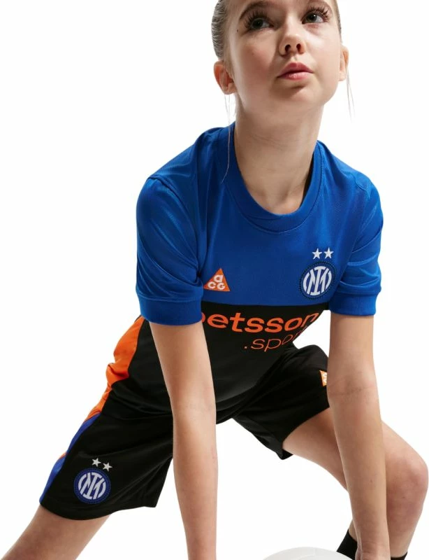 Fanellë fëmijësh Nike Inter Milan Stadium SE 2026, e zezë/kaltër