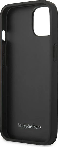 Mbështjellës Mercedes MEHCP14MARMBK për iPhone 14 Plus 6.7", lëkurë, i zi