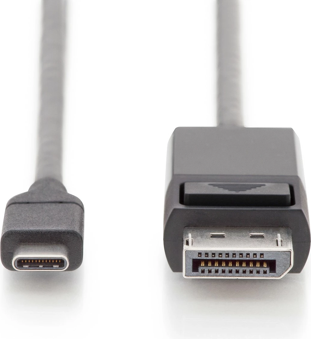 Adapter kabllo USB-C në DisplayPort Digitus 2.0m i zi
