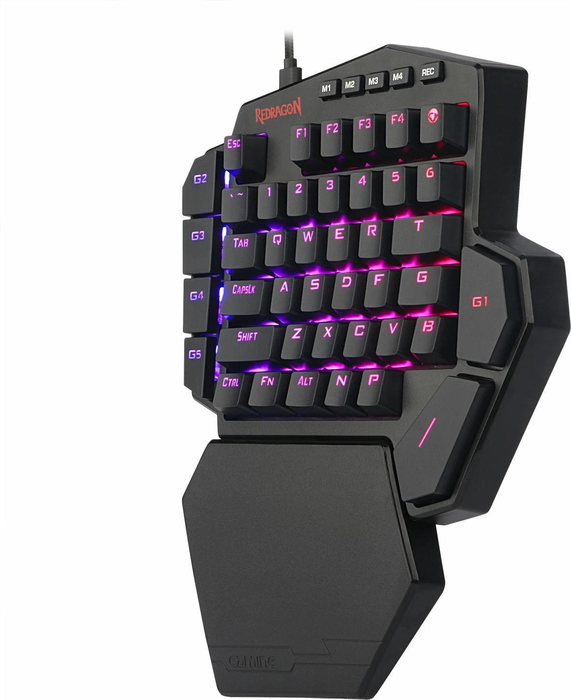 Tastierë mekanike gaming Redragon DITI Elite K585RGB-KS, wireless 2.4G + me kabllo, Brown switches, RGB, 42 taste, 7 tasta makro, e zezë