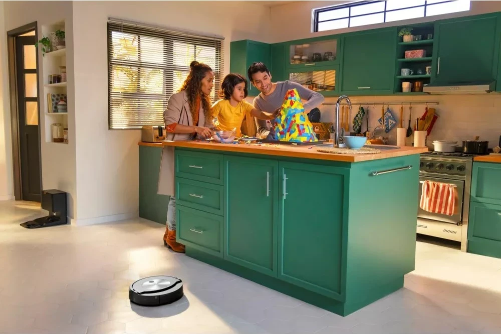 Robot pastrues iRobot Roomba Combo j7, pa qese, i zi, çelik inoks