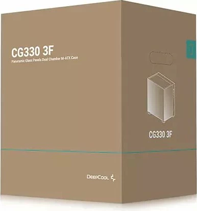 Kasë Deepcool CG330 3F Micro-ATX/ITX, 3x ARGB fan, xham i kalitur, Black