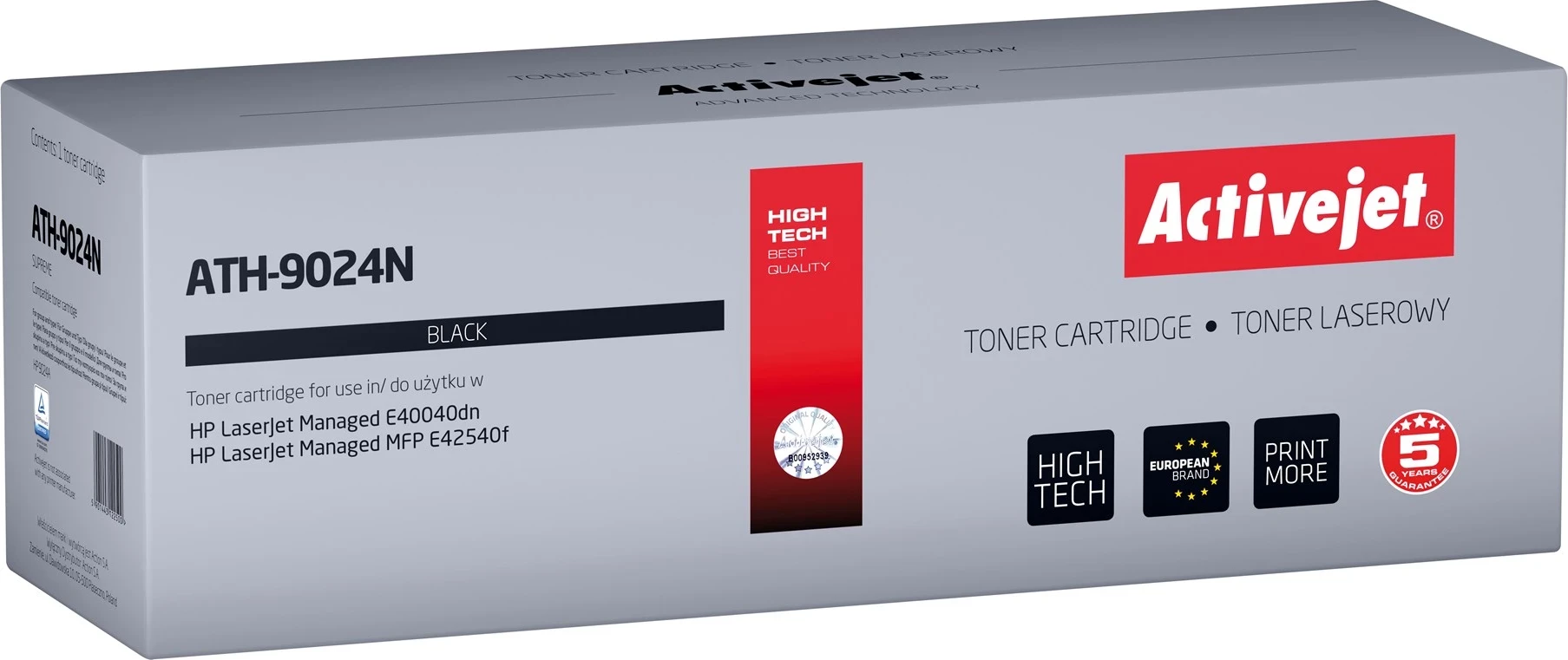 Toner Activejet ATH-9024N për printerat HP, Zi