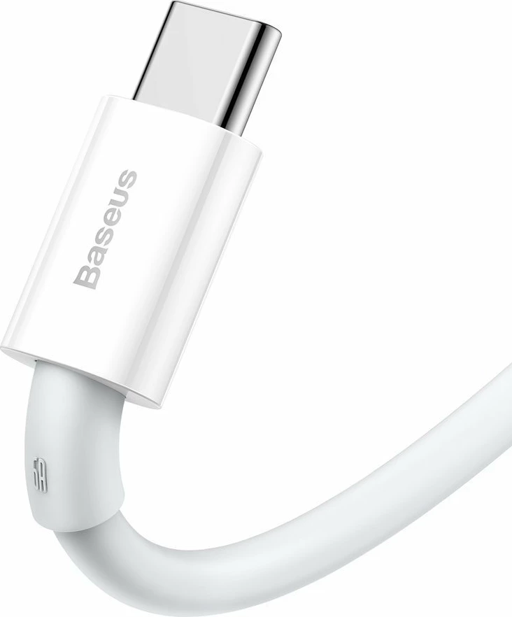 Kabllo karikimi dhe të dhënash Baseus Superior CATYS-02, USB-A në USB-C, 1m, 66W, Bardhë