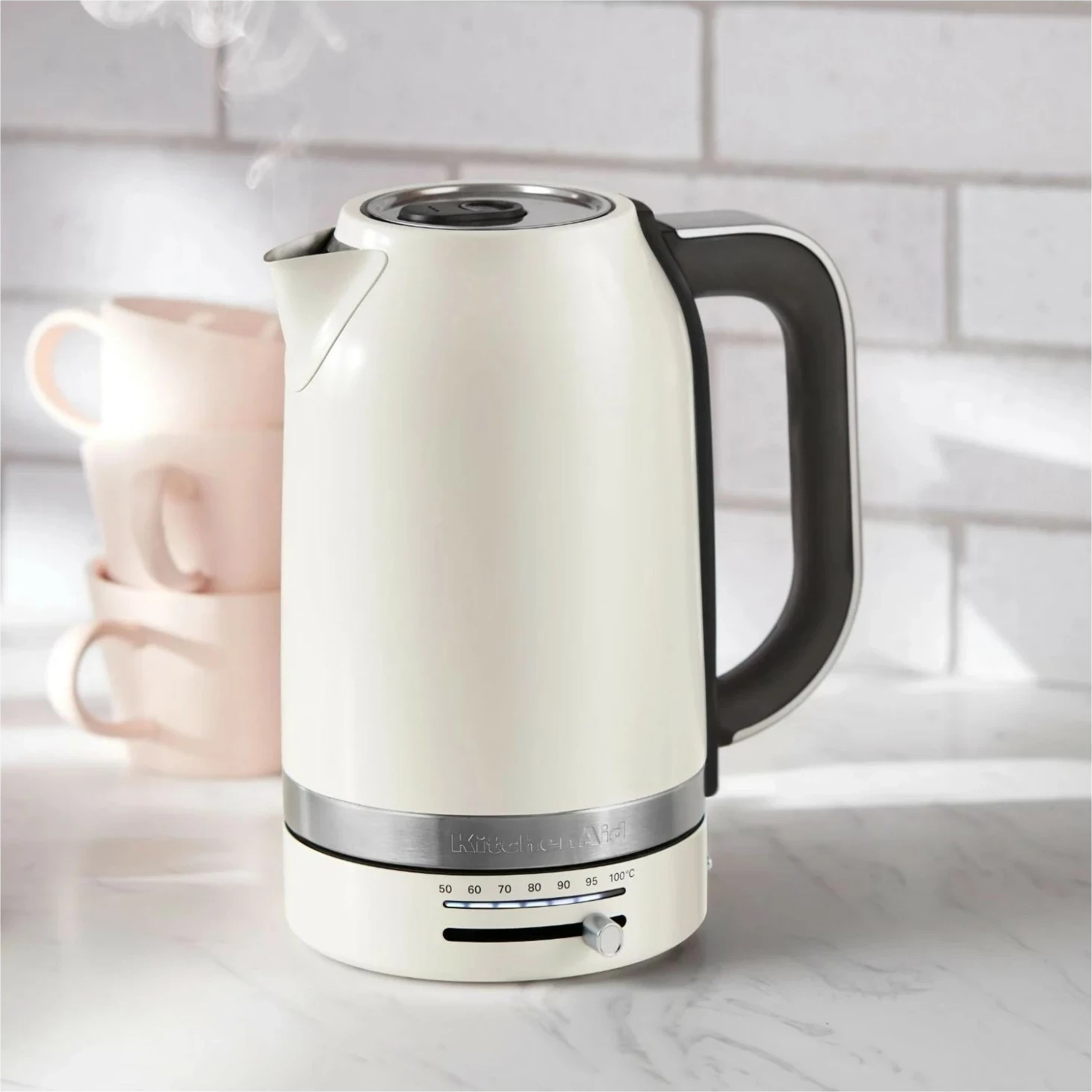 Çajnik elektrik KitchenAid 5KEK1701E, 1.7L, bardhë