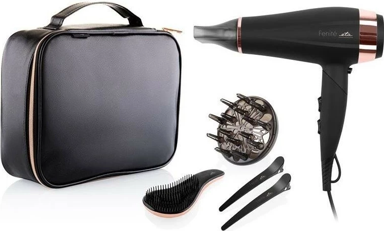 Tharëse flokësh ETA Fenité, 2400 W, e zezë/rozë